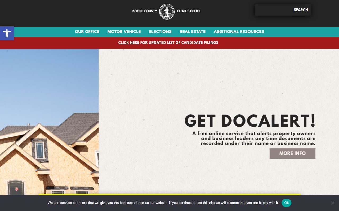 Boone County Clerk website for accessing Florence Family Court Records