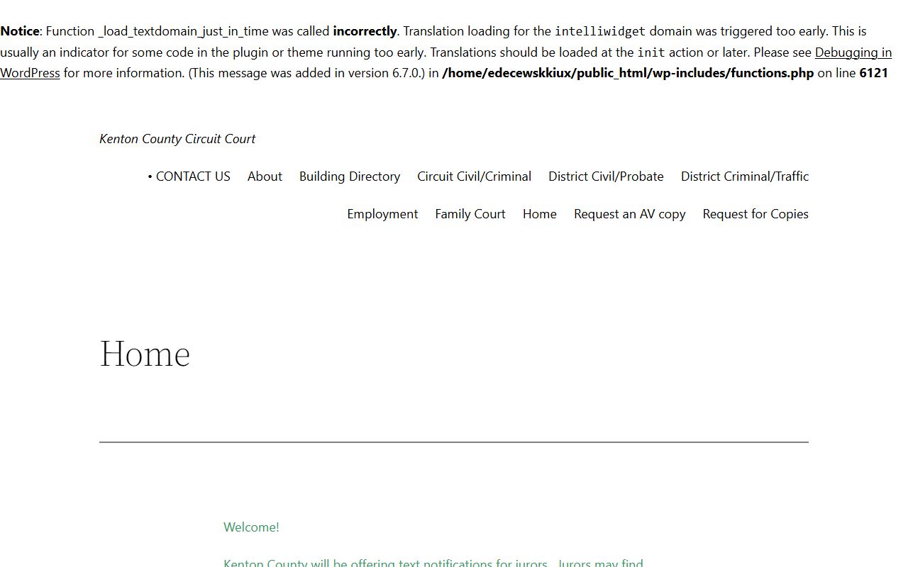 Kenton Circuit Court Clerk website for Independence Family Court Records