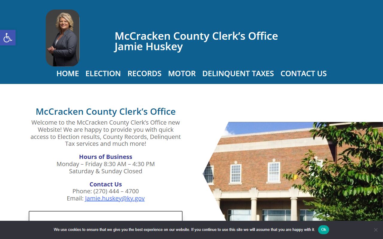 McCracken County Clerk office providing records access