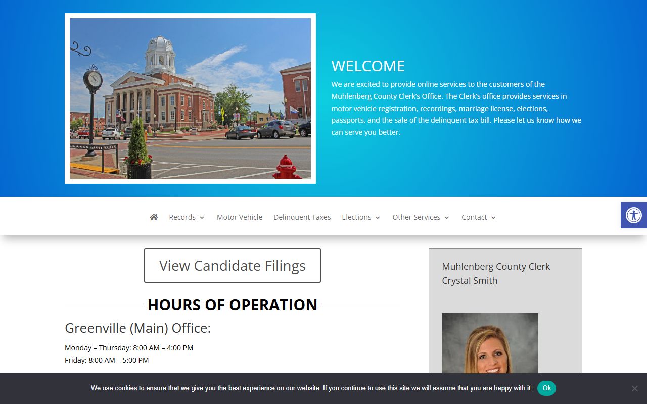 Muhlenberg County Clerk office for Muhlenberg County Family Court Records