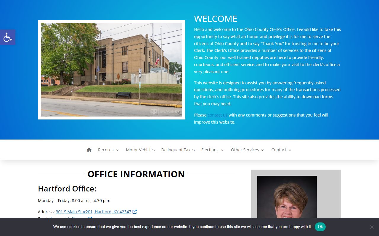 Ohio County Clerk office providing access to Family Court Records