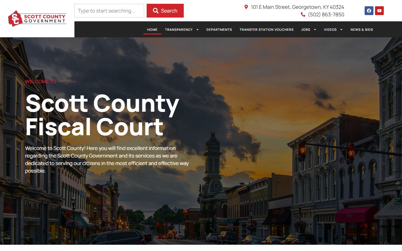 Scott County Government showing Georgetown court services